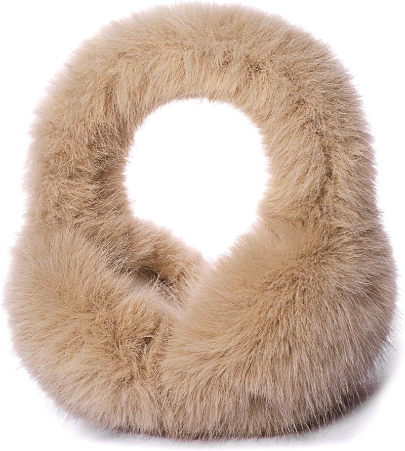Mottico Winter Ear muffs for Women Men, Fluffy Ear Warmer with Thick Faux Ear Covers, Foldable for Convenience! - Image 1